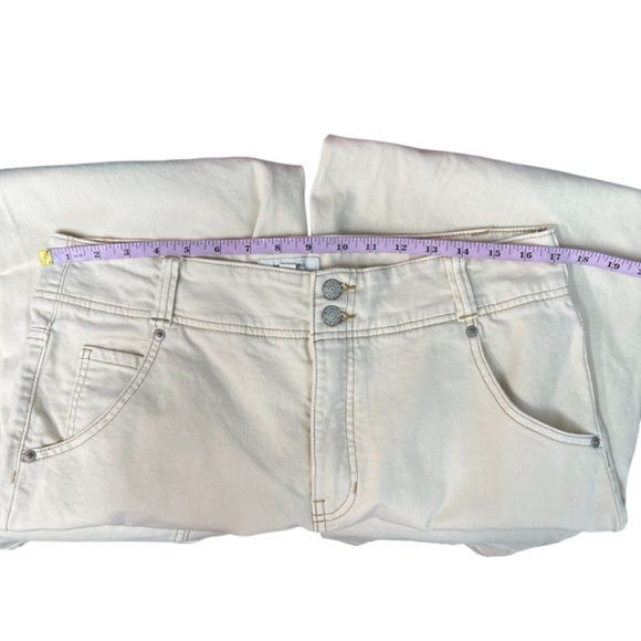 Banana Republic Jeans Womens 14 Ultra High Rise Straight Fit Cream Capsule Y2K - Picture 9 of 11